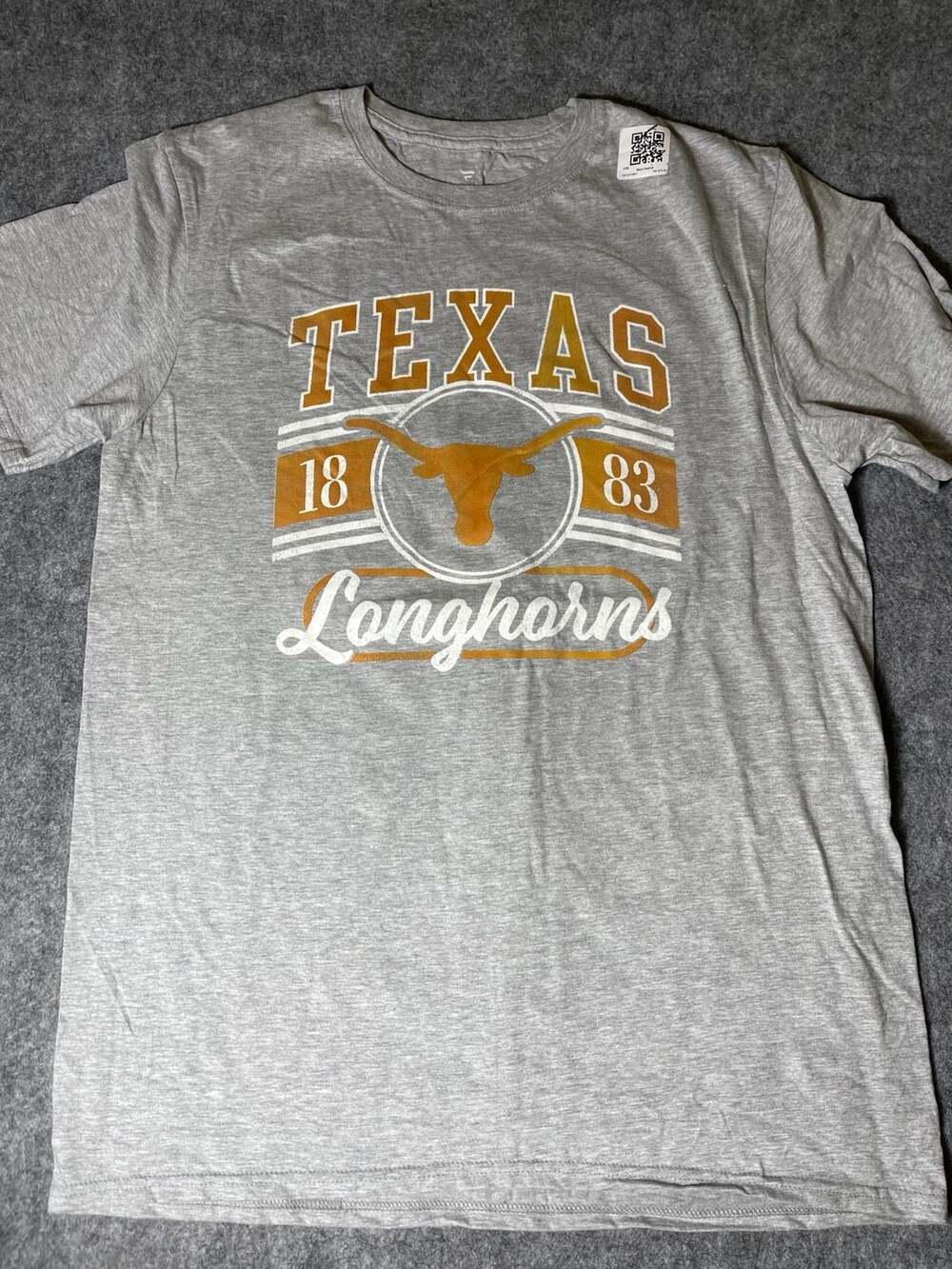 Texas Longhorns Oversized Icon T-Shirt - Heather Gray
